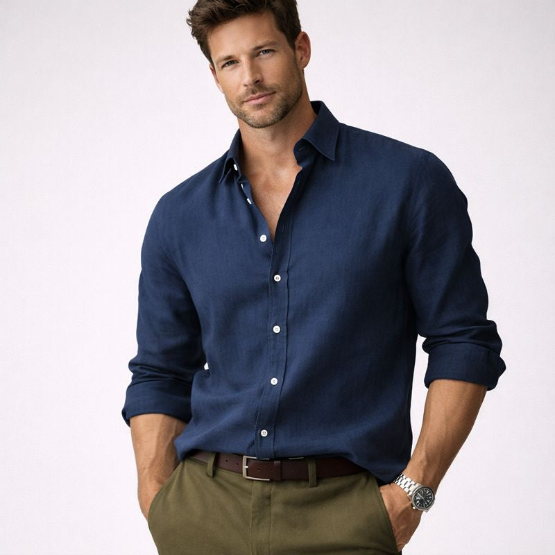 Owen | Herrenhemd aus Leinenmischung mit zeitlosem Charme