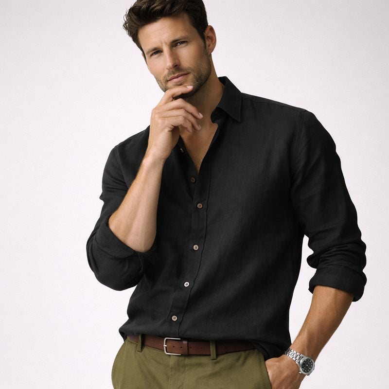 Owen | Herrenhemd aus Leinenmischung mit zeitlosem Charme