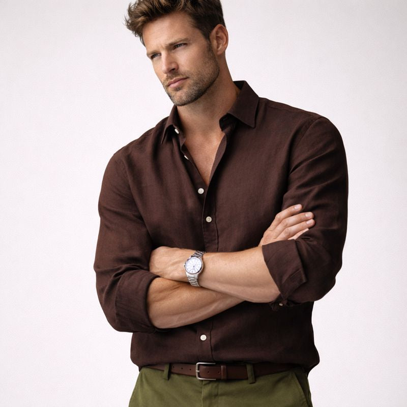 Owen | Herrenhemd aus Leinenmischung mit zeitlosem Charme