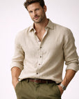 Owen | Linen Blend Men’s Shirt with Timeless Appeal