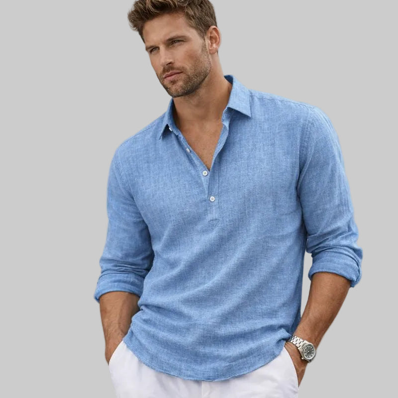 Ben | Herrenhemd im Polostil für warmes Wetter
