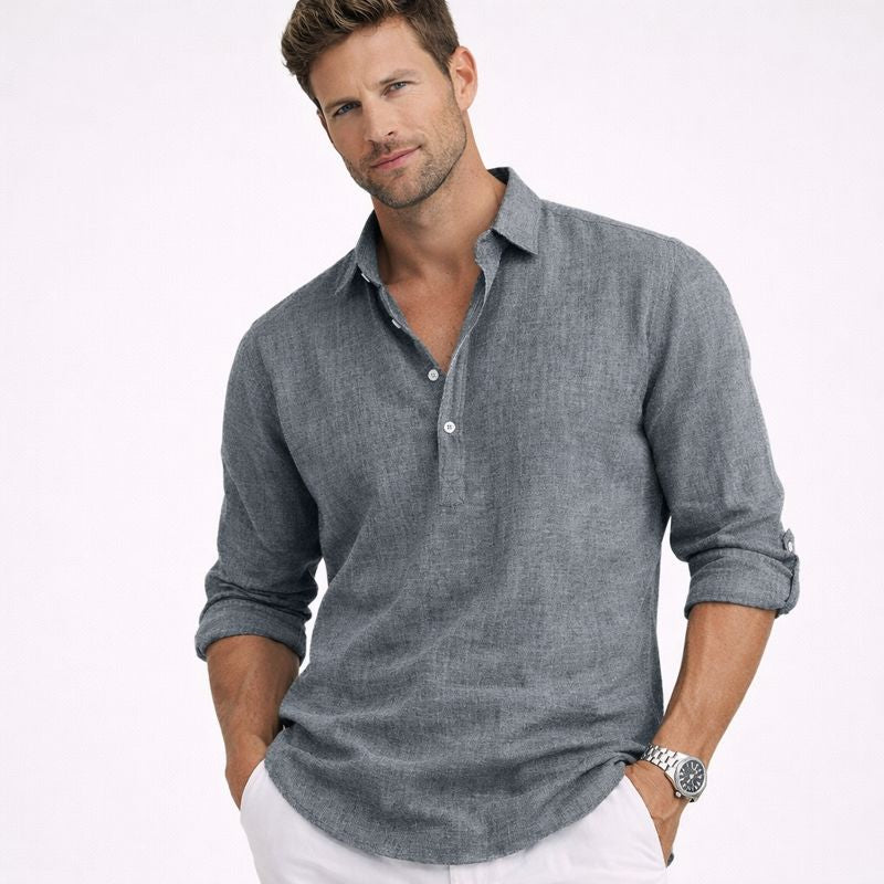 Ben | Herrenhemd im Polostil für warmes Wetter