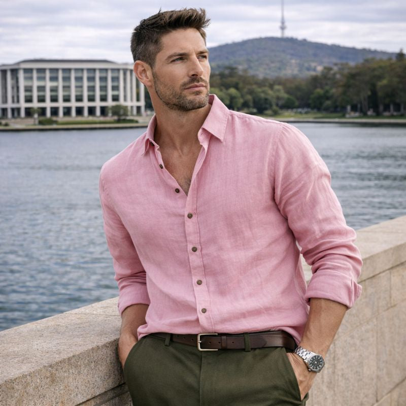 Owen | Linen Blend Men’s Shirt with Timeless Appeal