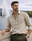 Owen | Linen Blend Men’s Shirt with Timeless Appeal