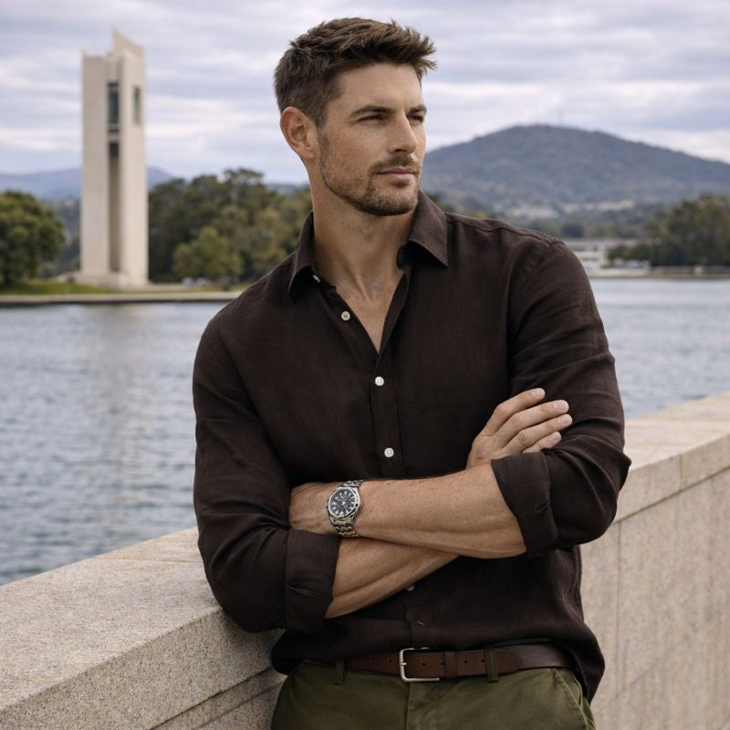 Owen | Linen Blend Men’s Shirt with Timeless Appeal