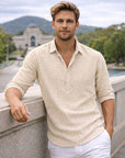 Ben | Warm-Weather Ready Men’s Shirt in Polo Style