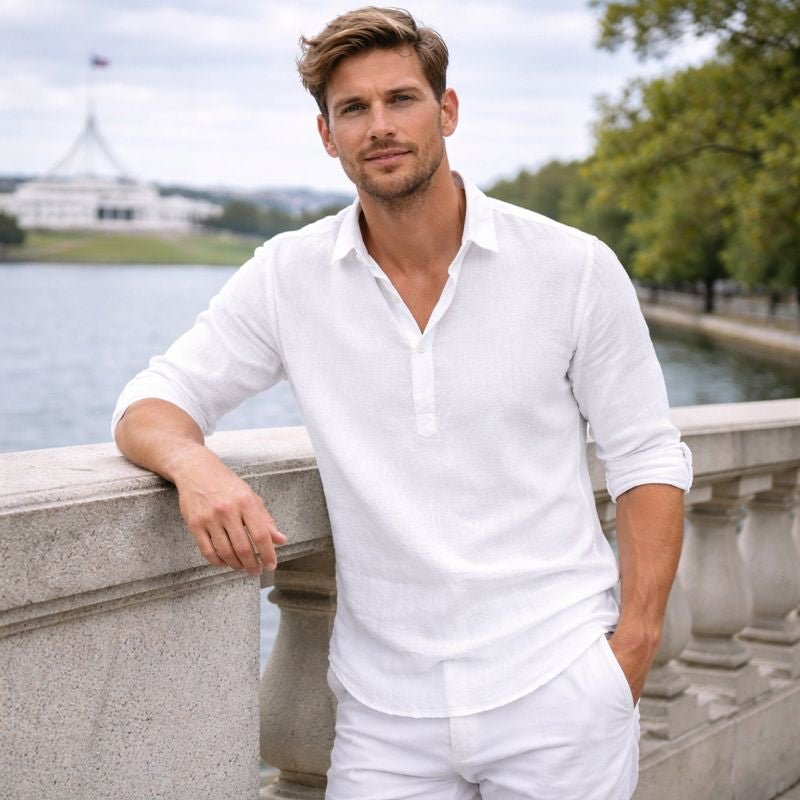 Ben | Warm-Weather Ready Men’s Shirt in Polo Style