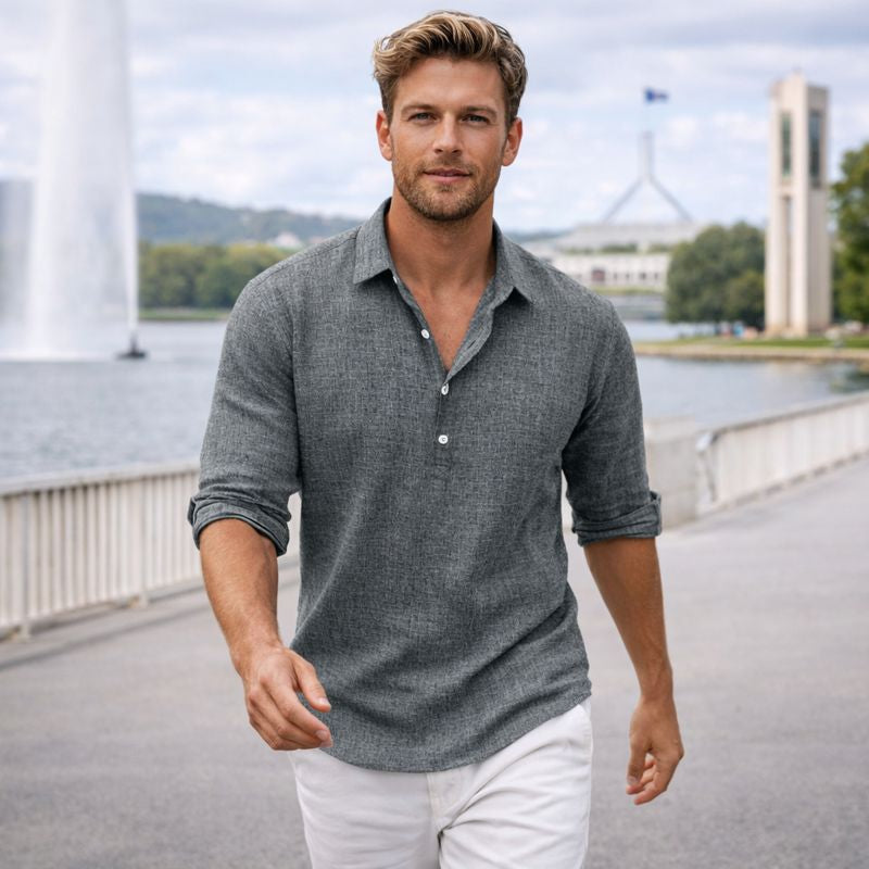 Ben | Herrenhemd im Polostil für warmes Wetter