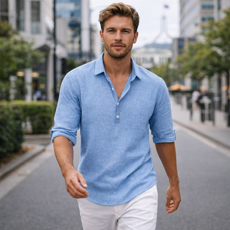 Ben | Herrenhemd im Polostil für warmes Wetter