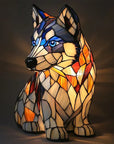 Colorful Stained Glass Dog Lamp - Unique Night Lighting for Dog Lovers 11
