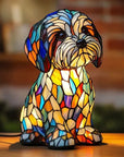 Colorful Stained Glass Dog Lamp - Unique Night Lighting for Dog Lovers 15