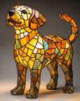 Colorful Stained Glass Dog Lamp - Unique Night Lighting for Dog Lovers 16