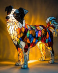 Colorful Stained Glass Dog Lamp - Unique Night Lighting for Dog Lovers 6