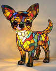 Colorful Stained Glass Dog Lamp - Unique Night Lighting for Dog Lovers 7