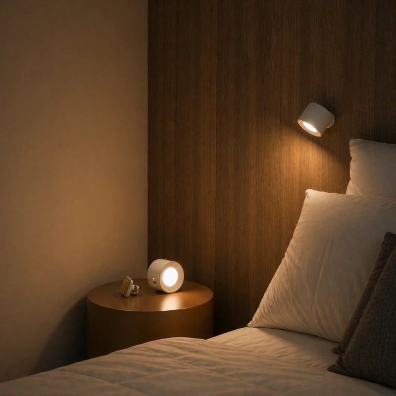 Cordless Wall Lamp - Adjustable 360° Lighting for Modern Spaces 0