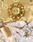 Crystal Pendant Light - Elegant Design with Brass Accents 1