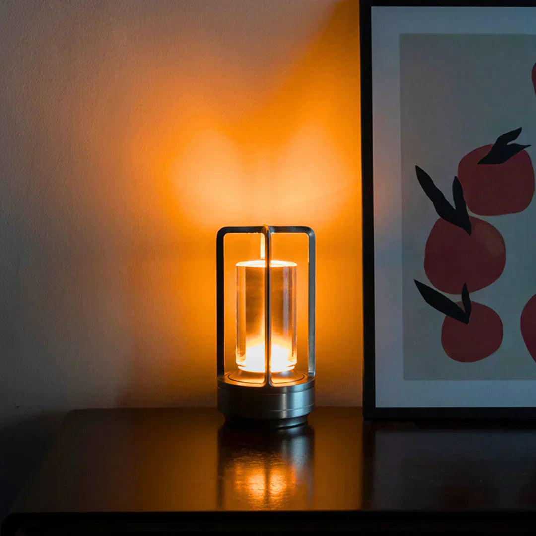Crystal Table Lamp - Touch Control with USB Charging Convenience 0