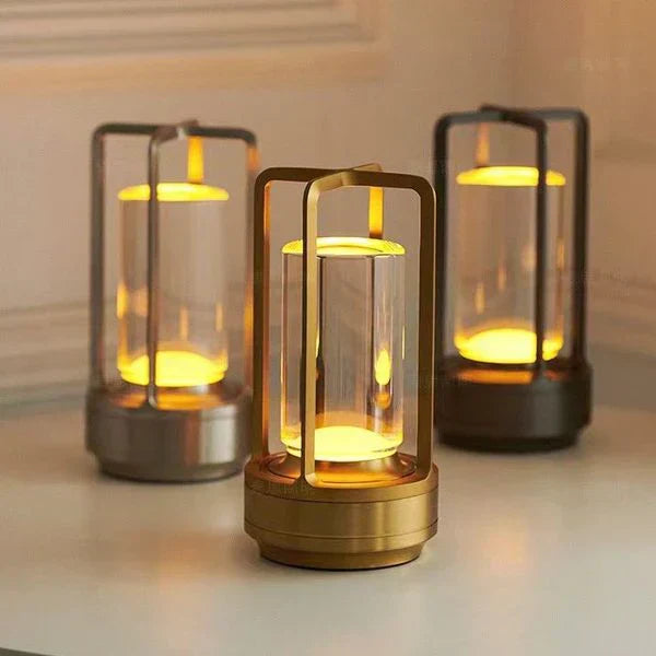 Crystal Table Lamp - Touch Control with USB Charging Convenience 2