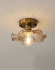 Elegant Glass Ceiling Light - Modern Design with Warm White LED 0