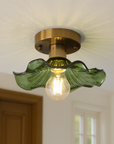 Elegant Glass Ceiling Light - Modern Design with Warm White LED 1