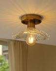 Elegant Glass Ceiling Light - Modern Design with Warm White LED 2