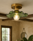 Elegant Glass Ceiling Light - Modern Design with Warm White LED 3