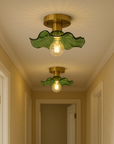 Elegant Glass Ceiling Light - Modern Design with Warm White LED 5