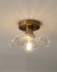 Elegant Glass Ceiling Light - Modern Design with Warm White LED 8