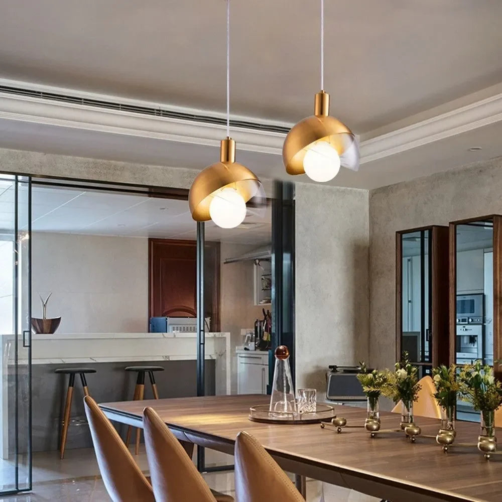 Elegant Glass Pendant Lights - Modern Design with Dimmable Warm Lighting 1