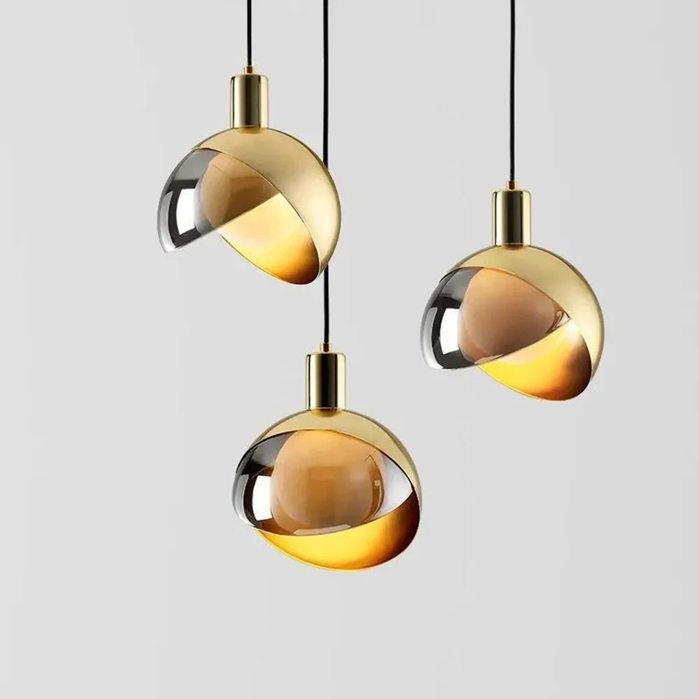 Elegant Glass Pendant Lights - Modern Design with Dimmable Warm Lighting 2