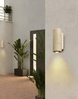 Elegant LED Wall Light - Energy-Efficient Natural Travertine Design 4