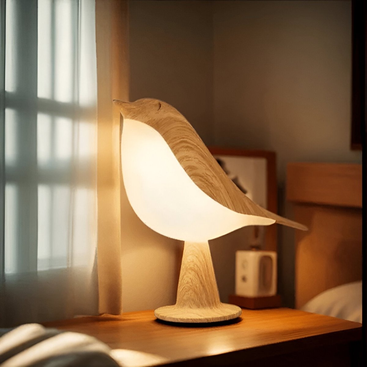 Elegant Touch Table Lamp - Adjustable Brightness &amp; Oil Diffuser for Bedside 0