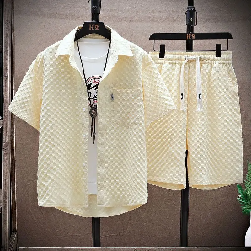 Ethan | Men's Short PJs Shirt &amp; Shorts Set 2