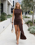 Delilah | Asymmetrisches Cocktailkleid mit dramatischem Drapé