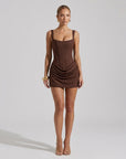 Hazel | Ruched Bodycon Mini Cocktail Dress
