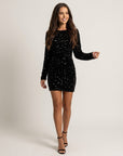 Pippa | Sparkling Backless Mini Cocktail Dress