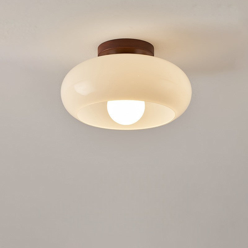 Flush Mount Ceiling Light - Elegant LED Fixture for Cozy Spaces 0