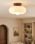 Flush Mount Ceiling Light - Elegant LED Fixture for Cozy Spaces 1