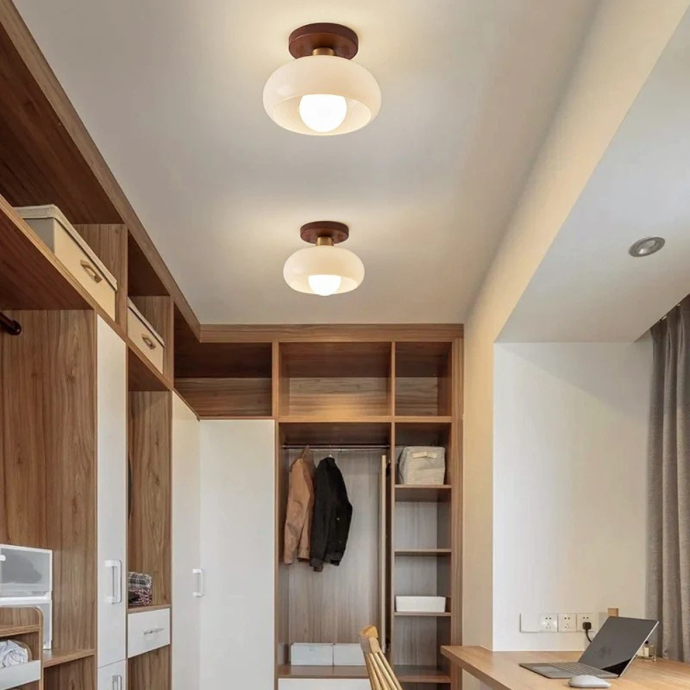 Flush Mount Ceiling Light - Elegant LED Fixture for Cozy Spaces 4