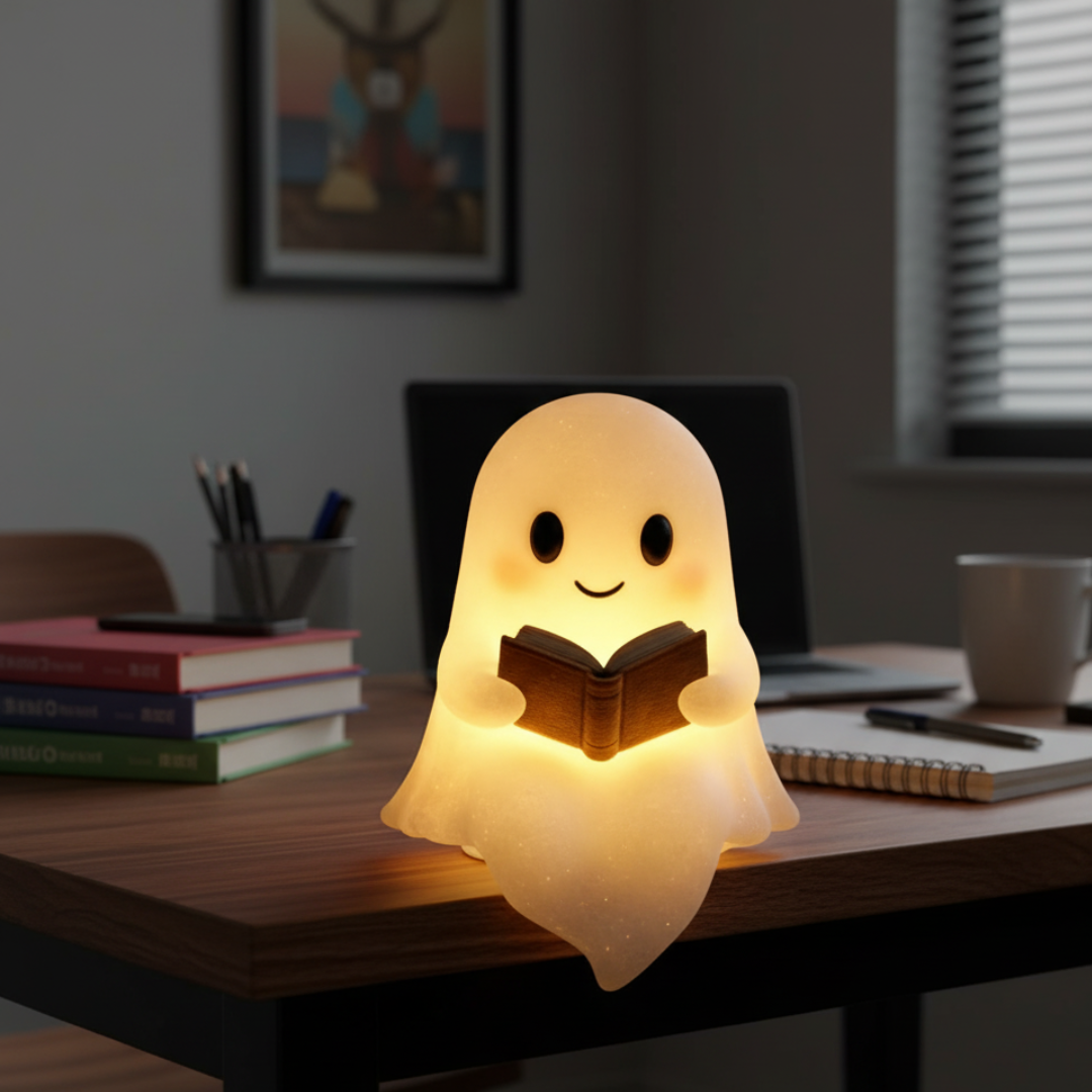 Ghost Night Light - Handcrafted LED Lamp for Cozy Ambiance 0