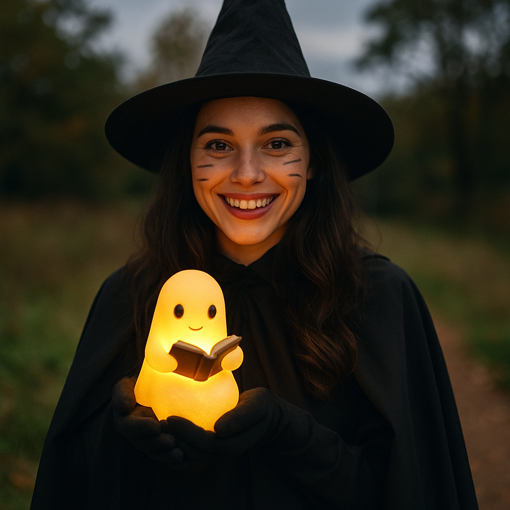 Ghost Night Light - Handcrafted LED Lamp for Cozy Ambiance 2
