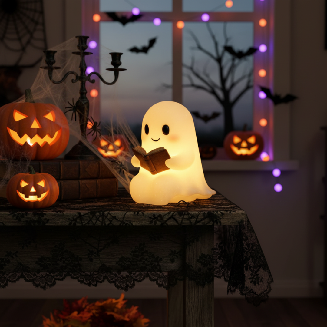 Ghost Night Light - Handcrafted LED Lamp for Cozy Ambiance 6