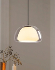Glass Pendant Lamp - Adjustable Height for Modern Spaces 8