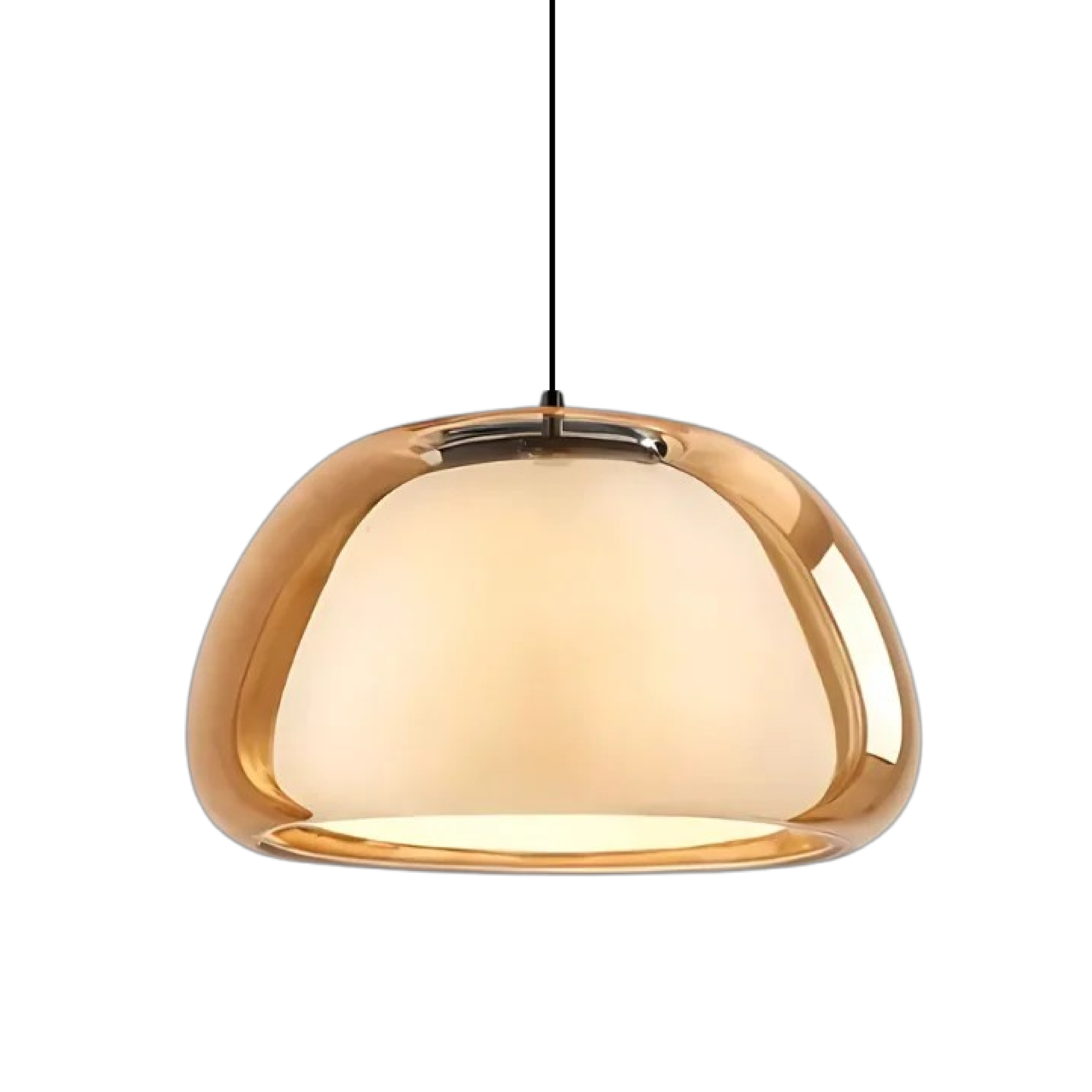 Glass Pendant Lamp - Adjustable Height for Modern Spaces 9