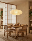 Handcrafted Paper Pendant Light - Elegant Minimalist Illumination 0