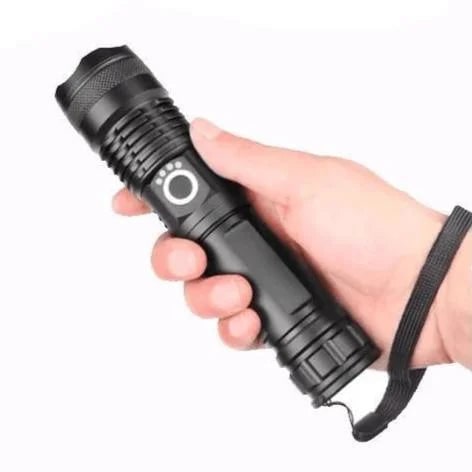 High-Intensity LED Flashlight - 90,000 Lumens, Waterproof &amp; Portable 2