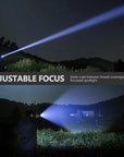 High-Intensity LED Flashlight - 90,000 Lumens, Waterproof & Portable 4
