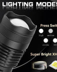 High-Intensity LED Flashlight - 90,000 Lumens, Waterproof & Portable 7