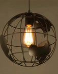 Industrial Retro Chandelier - Unique Vintage Metal Pendant Light 0