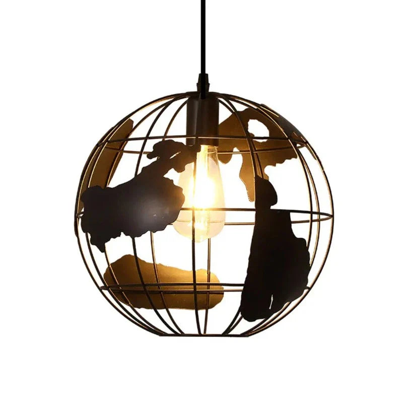 Industrial Retro Chandelier - Unique Vintage Metal Pendant Light 3
